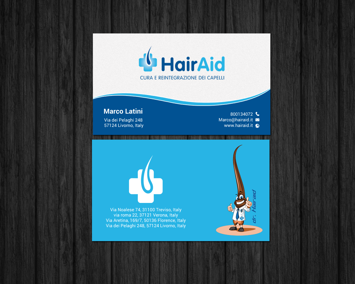 Business Card Design by chandrayaan.creative for HAIRAID | Design #19733422