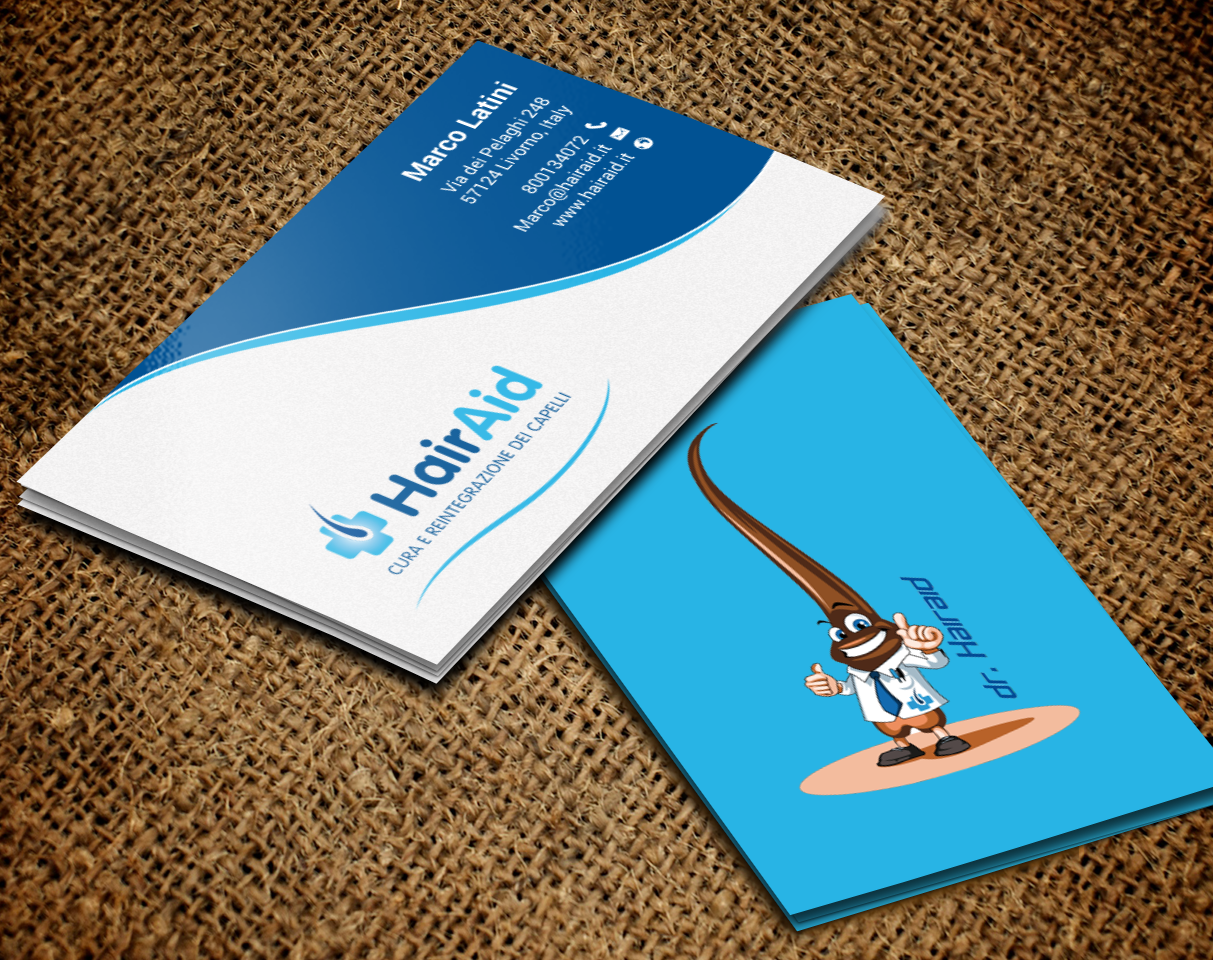Business Card Design by chandrayaan.creative for HAIRAID | Design #19735297