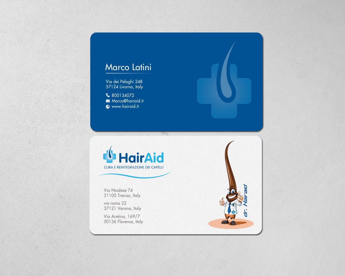 Business Card Design by chandrayaan.creative for HAIRAID | Design #19735315