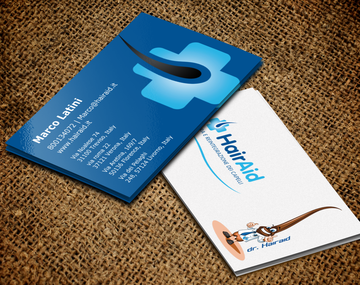 Business Card Design by chandrayaan.creative for HAIRAID | Design #19747456