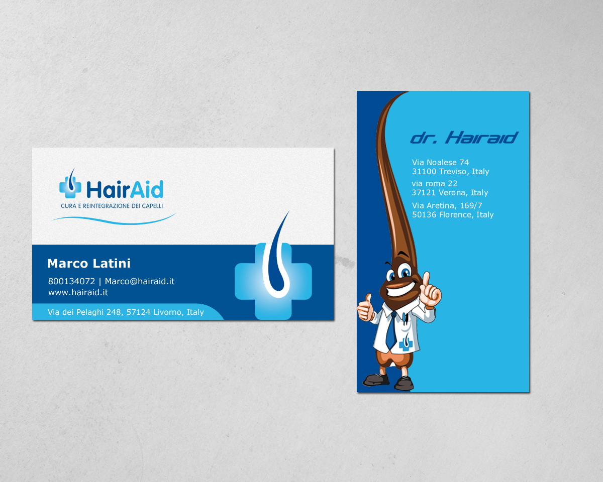 Business Card Design by chandrayaan.creative for HAIRAID | Design #19747789