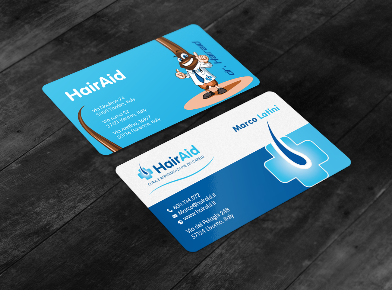 Business Card Design by chandrayaan.creative for HAIRAID | Design #19750687