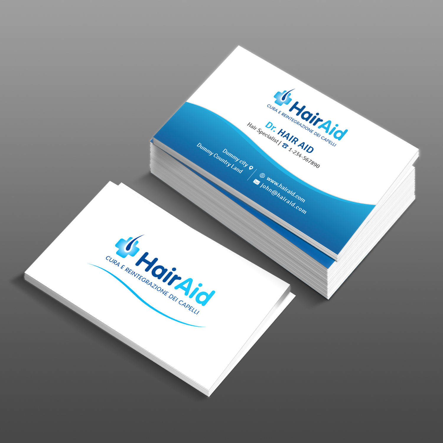 Visitenkarten-Design von Creative Jiniya für HAIRAID | Design #19724295