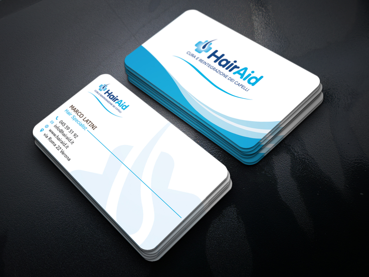 Business Card Design by dianpraditaputri for HAIRAID | Design #19774827