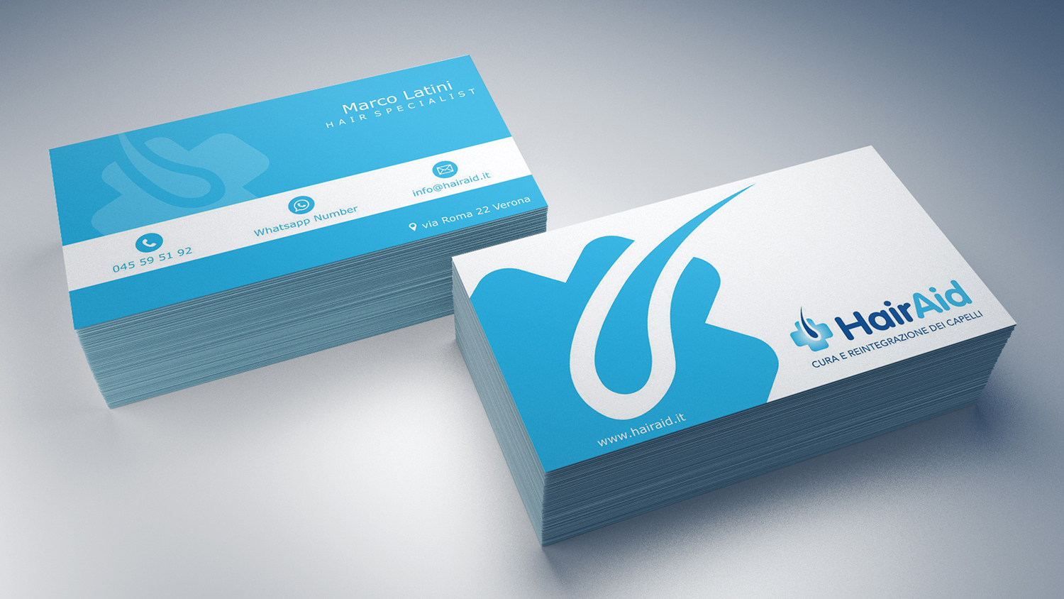 Diseño de Tarjeta de Presentación por dianpraditaputri para HAIRAID | Diseño #19823516