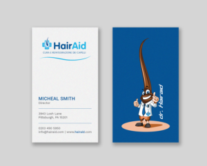 Business Card Design by Tripti Ranjan Gain for HAIRAID | Design: #19725363