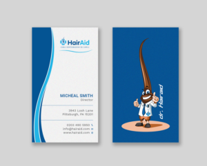 Business Card Design by Tripti Ranjan Gain for HAIRAID | Design: #19725365