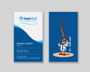 Business Card Design by Tripti Ranjan Gain for HAIRAID | Design: #19725371