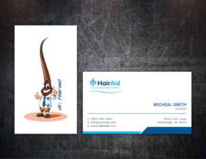 Business Card Design by Tripti Ranjan Gain for HAIRAID | Design: #19725374