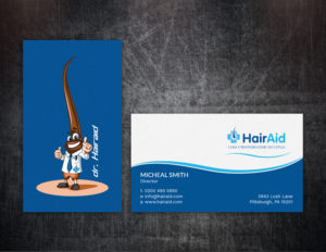 Business Card Design by Tripti Ranjan Gain for HAIRAID | Design: #19725383