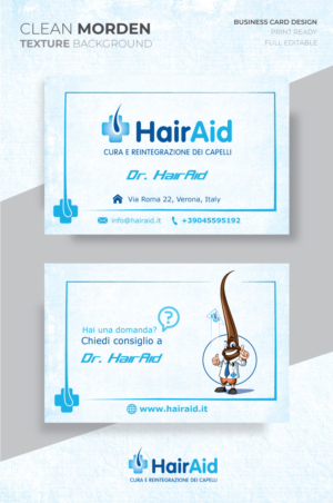 Visitenkarten-Design von vcreatived für HAIRAID | Design #19815497