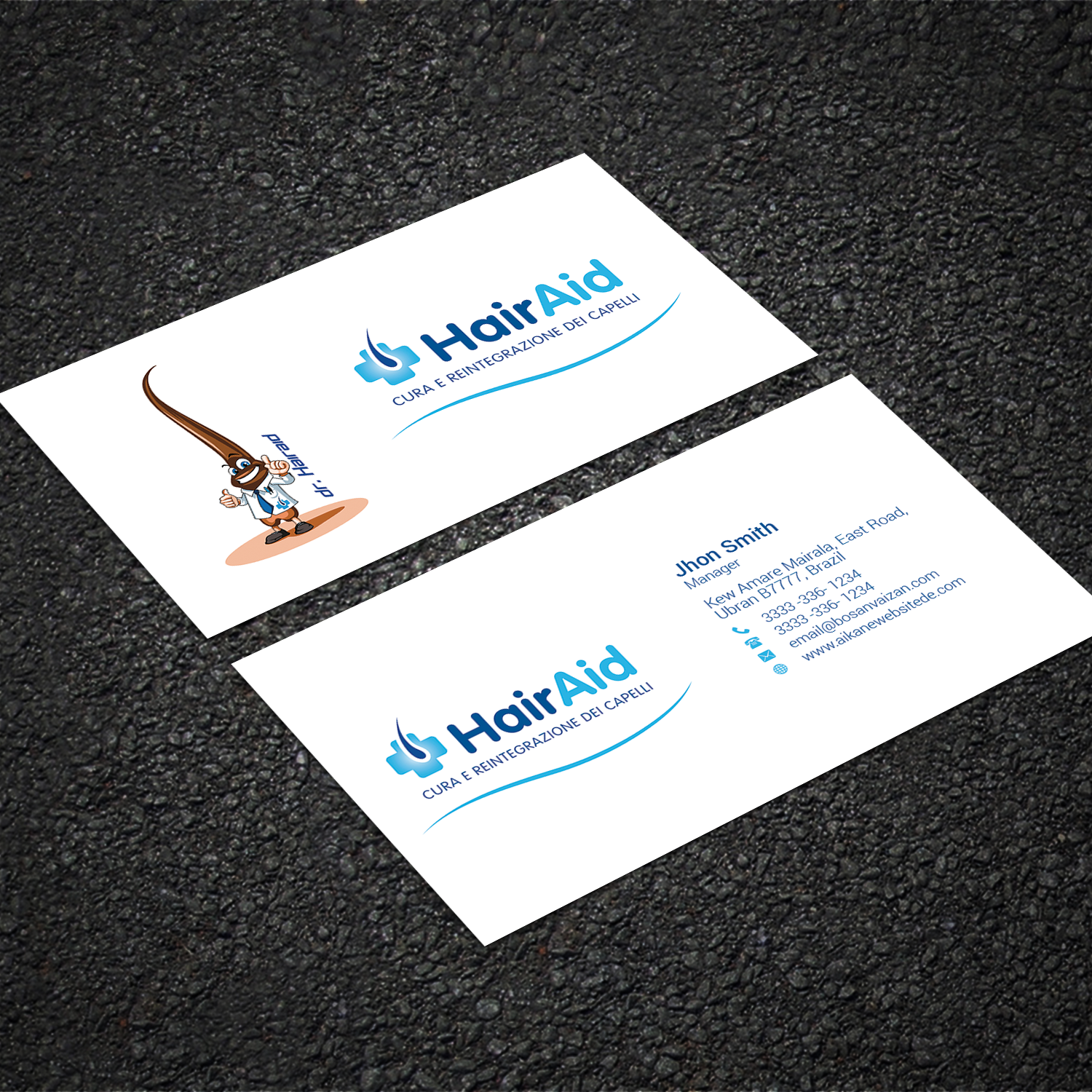 Business Card Design by Sujan4art for HAIRAID | Design #19729062