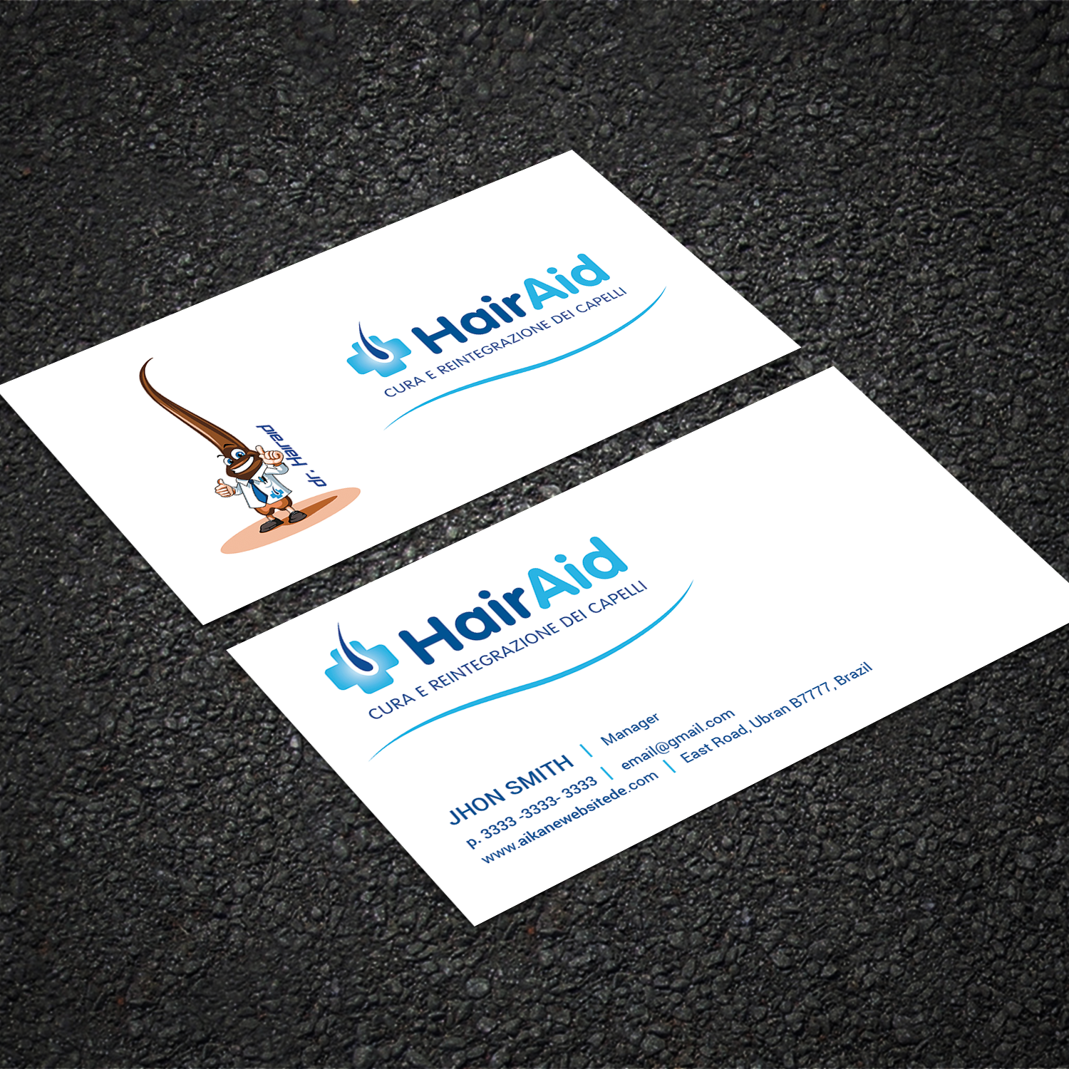 Visitenkarten-Design von Sujan4art für HAIRAID | Design #19729073