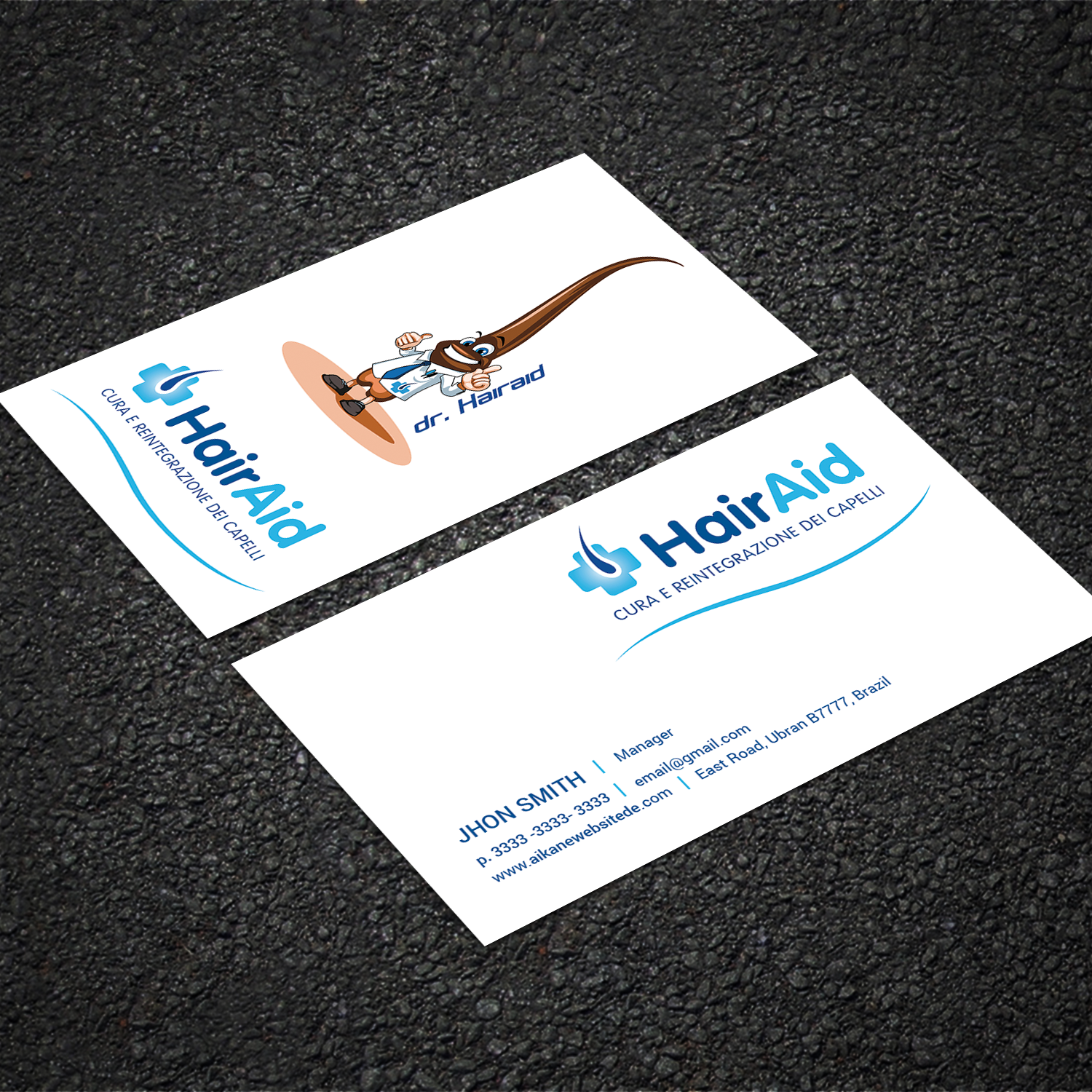 Visitenkarten-Design von Sujan4art für HAIRAID | Design #19729076