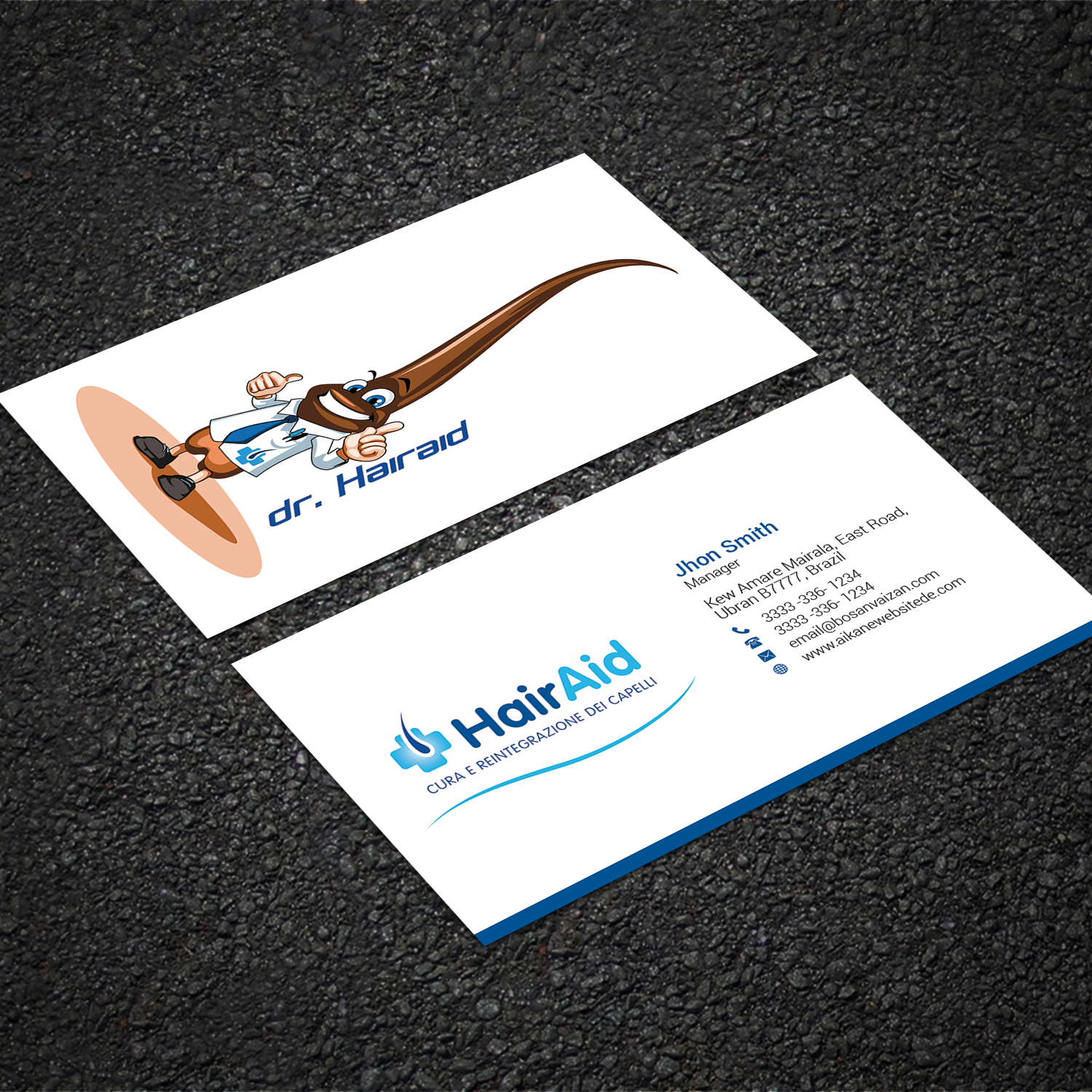Business Card Design by Sujan4art for HAIRAID | Design #19729081