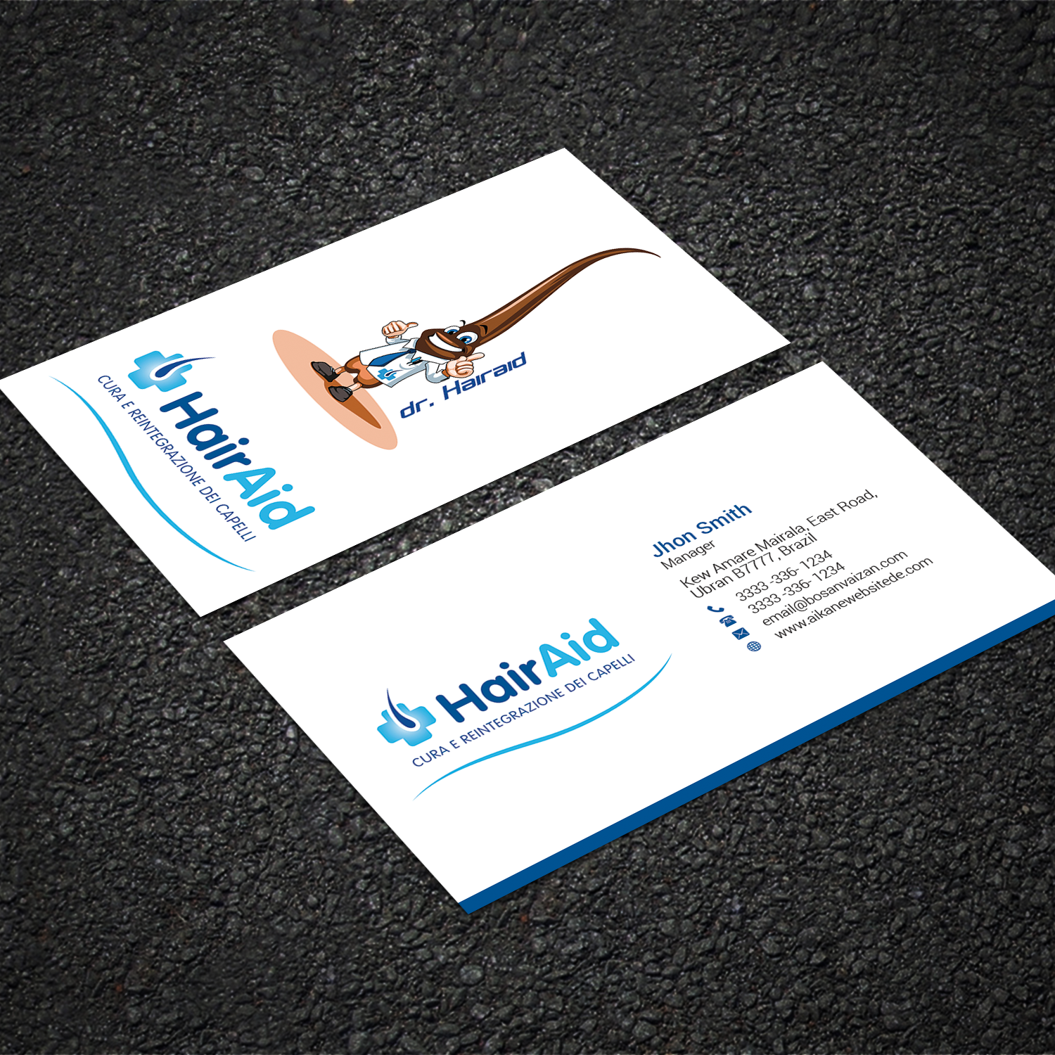 Diseño de Tarjeta de Presentación por Sujan4art para HAIRAID | Diseño #19729082