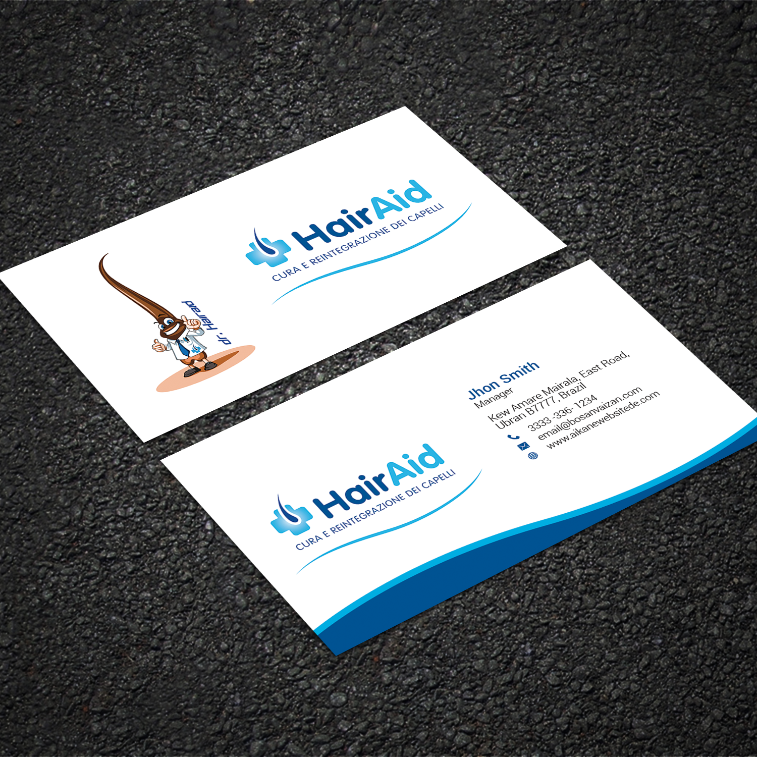 Design de Carte de Visite par Sujan4art pour HAIRAID | Design #19729096