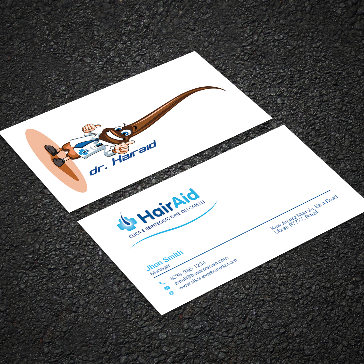 Visitenkarten-Design von Sujan4art für HAIRAID | Design #19729100