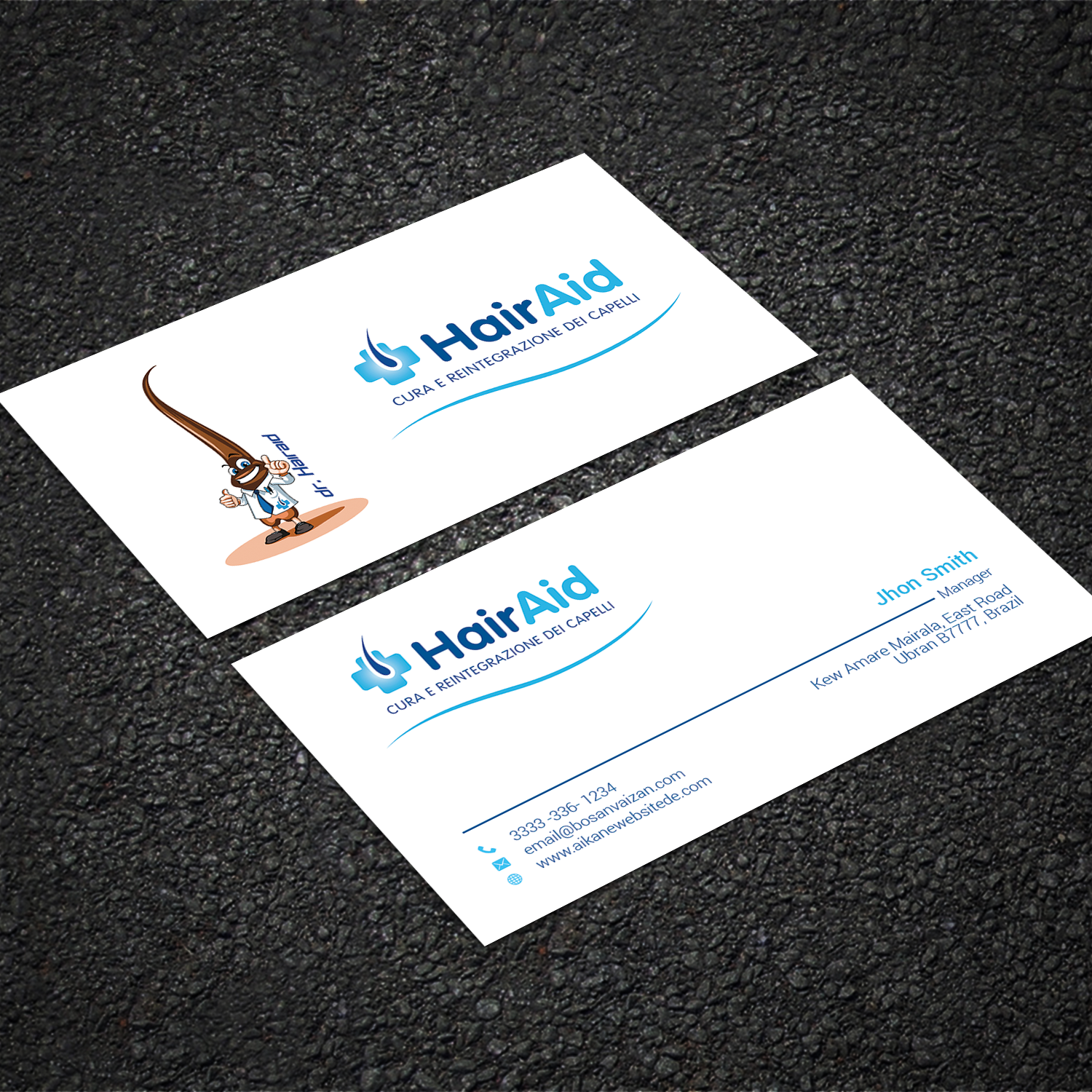 Visitenkarten-Design von Sujan4art für HAIRAID | Design #19729114