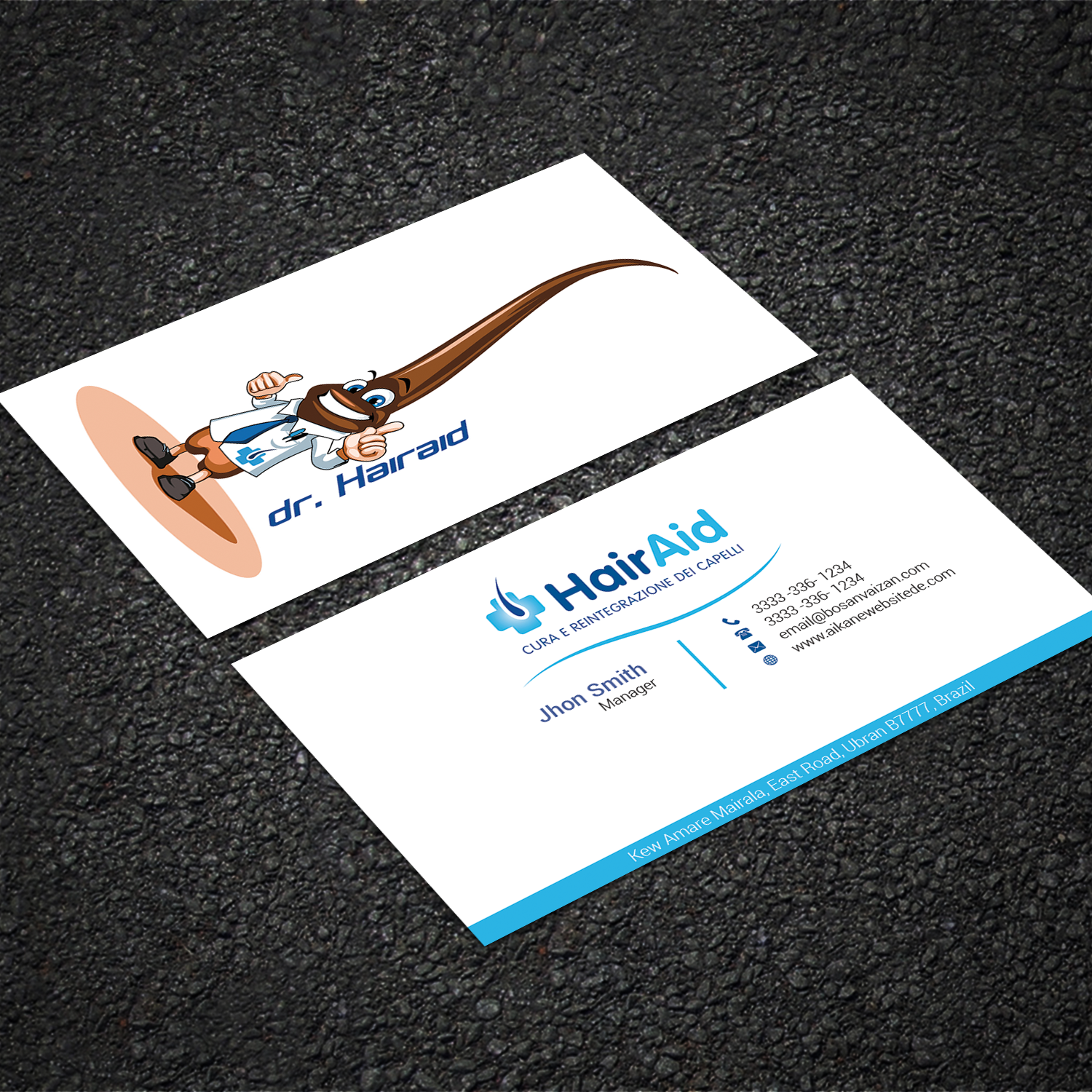 Diseño de Tarjeta de Presentación por Sujan4art para HAIRAID | Diseño #19729116