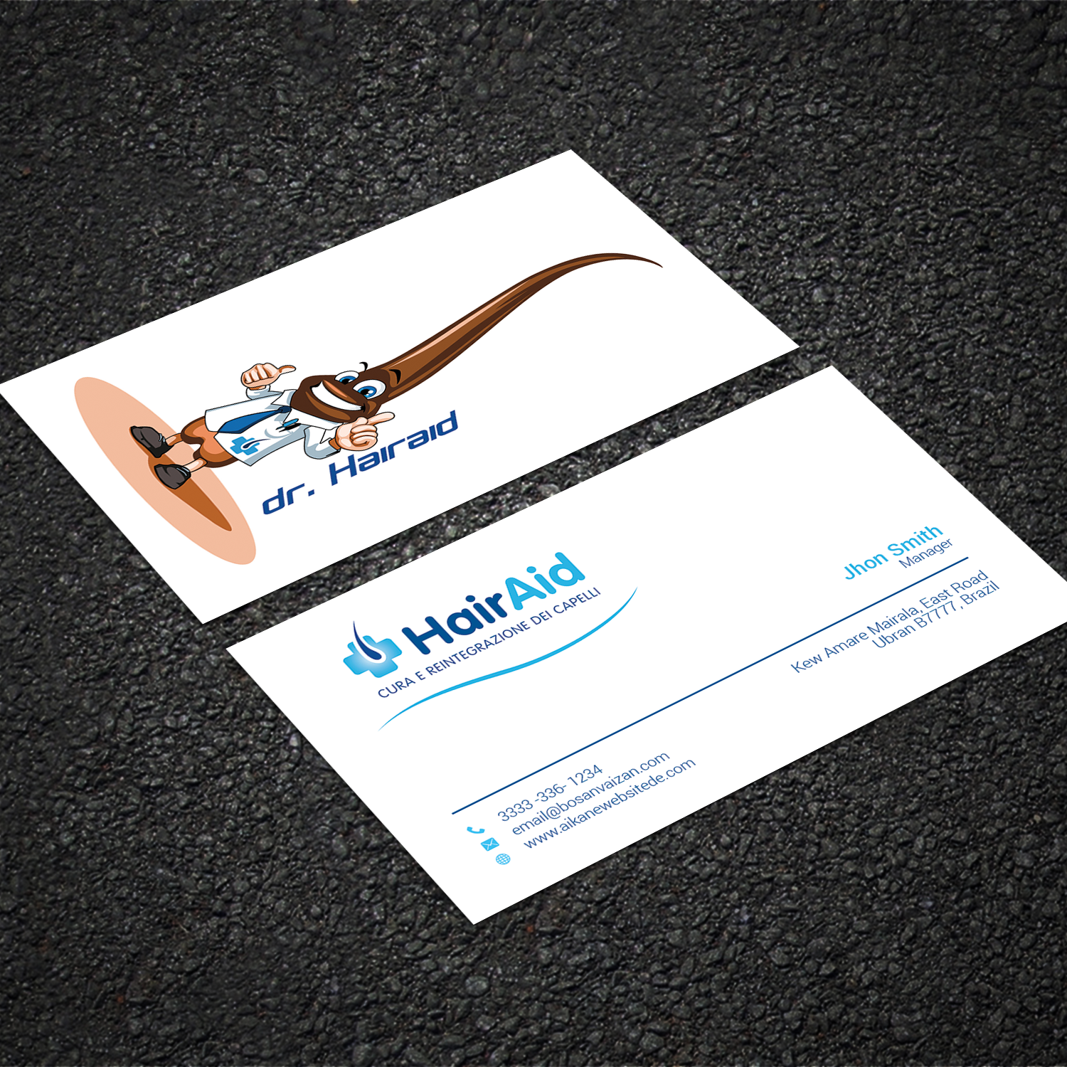 Design de Carte de Visite par Sujan4art pour HAIRAID | Design #19729118