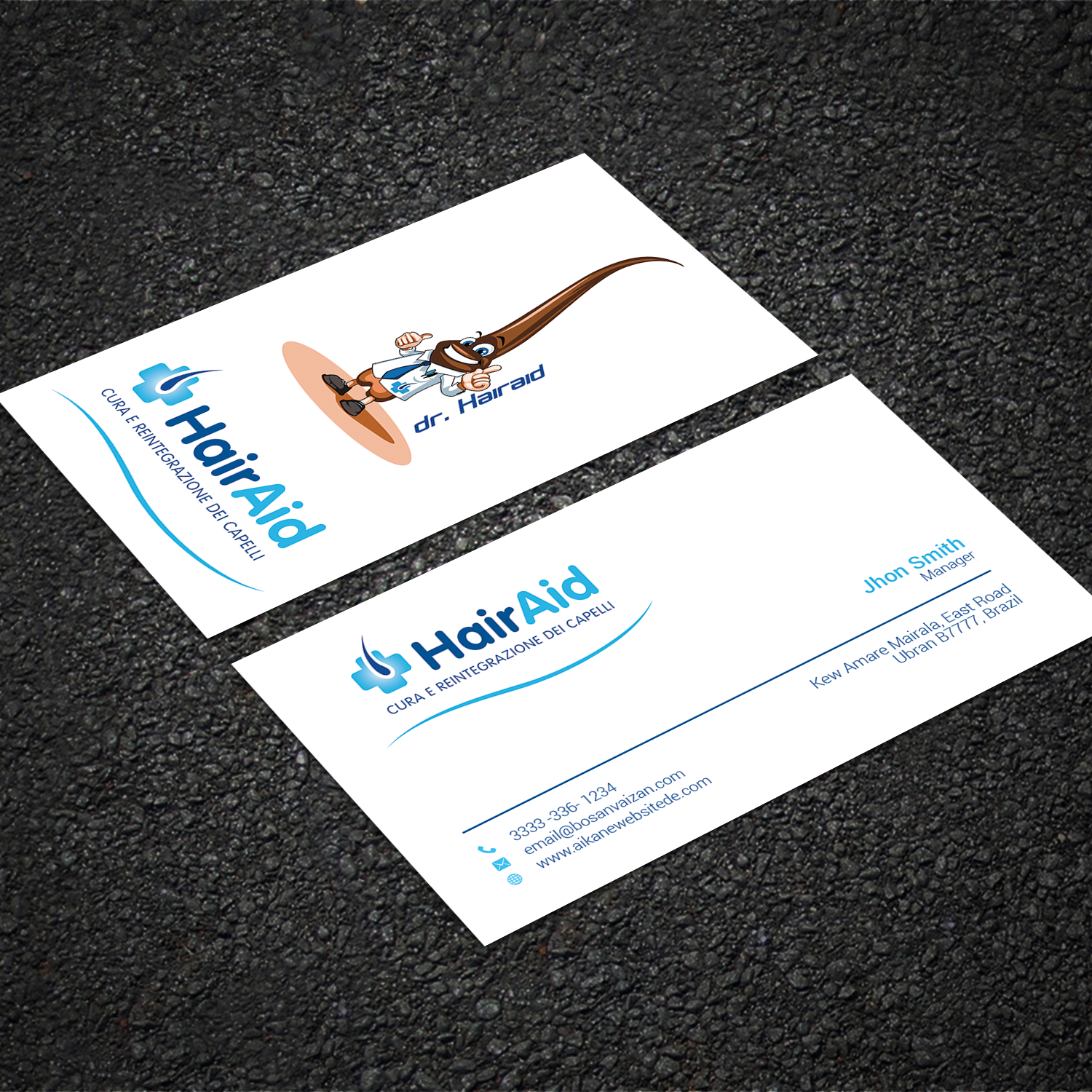 Visitenkarten-Design von Sujan4art für HAIRAID | Design #19729124