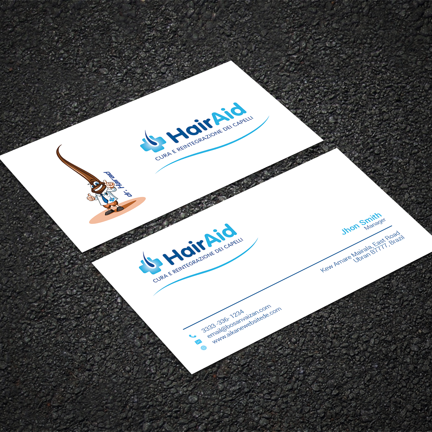 Diseño de Tarjeta de Presentación por Sujan4art para HAIRAID | Diseño #19729125