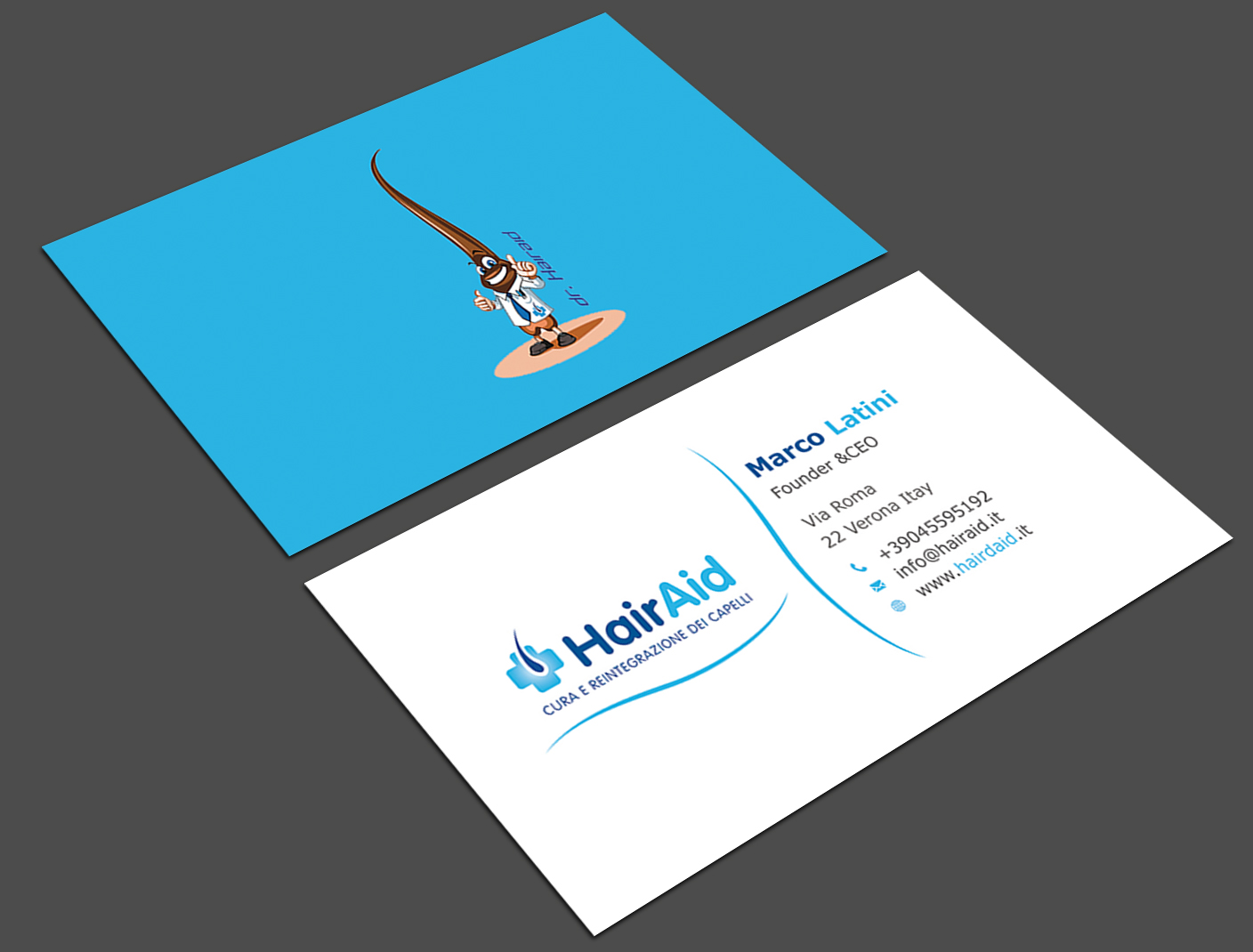 Diseño de Tarjeta de Presentación por Srabon55014 para HAIRAID | Diseño #19830998