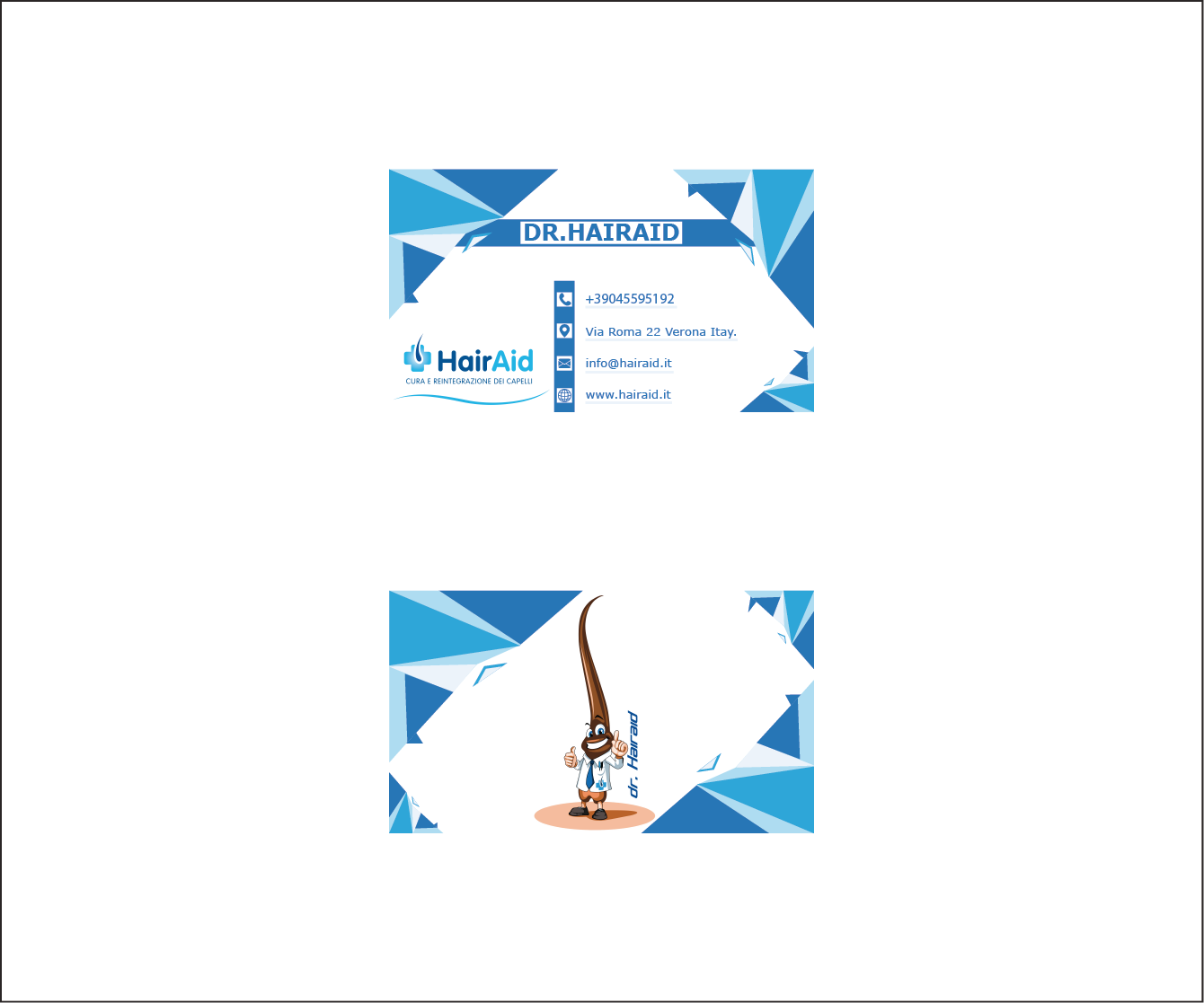 Visitenkarten-Design von Mir Abdul Wahab für HAIRAID | Design #19750671