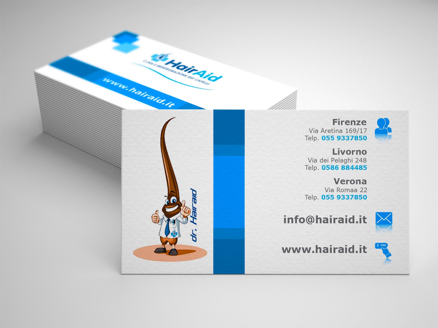 Business Card Design by Angger Bye You for HAIRAID | Design #19803298