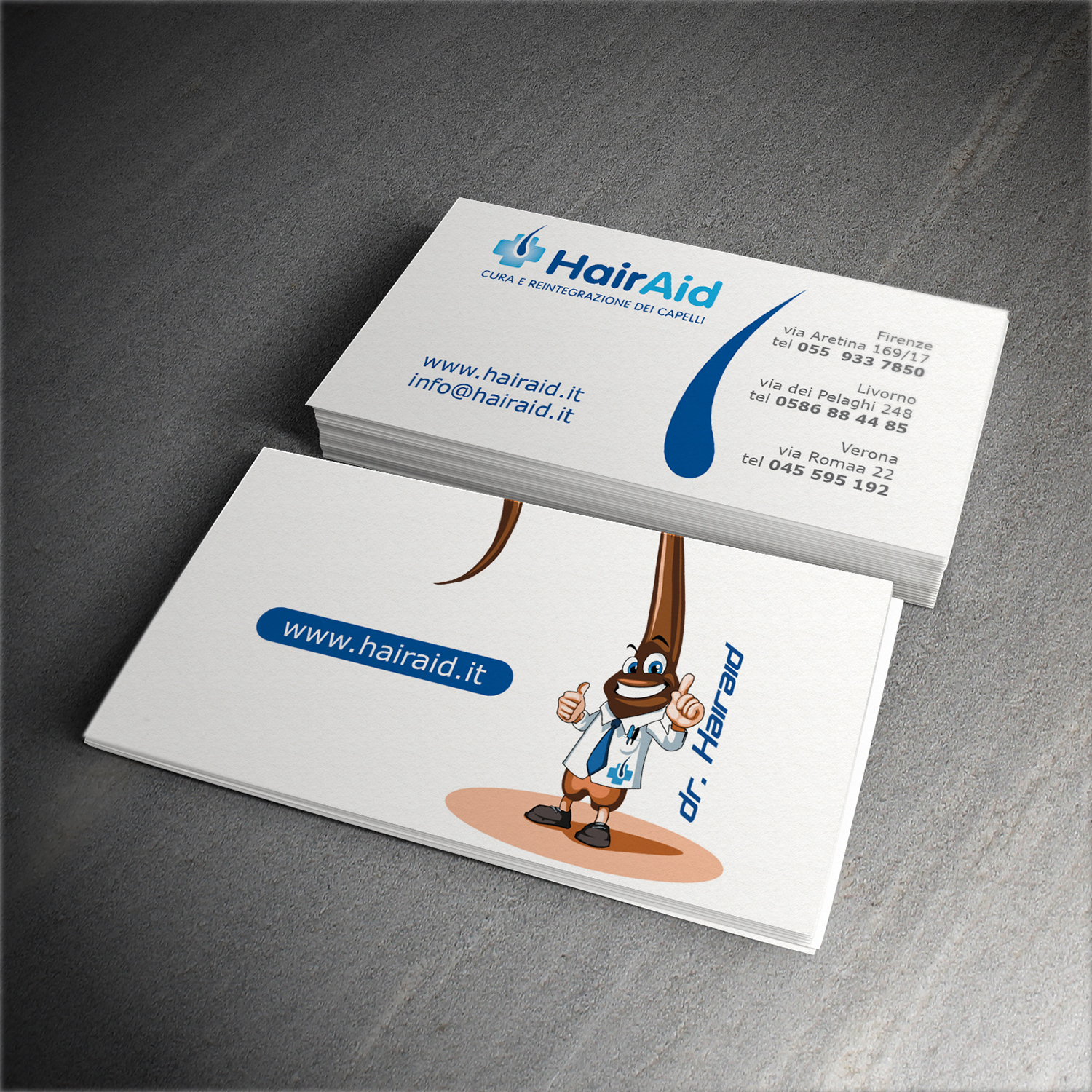 Visitenkarten-Design von Manaa Design für HAIRAID | Design #19813448