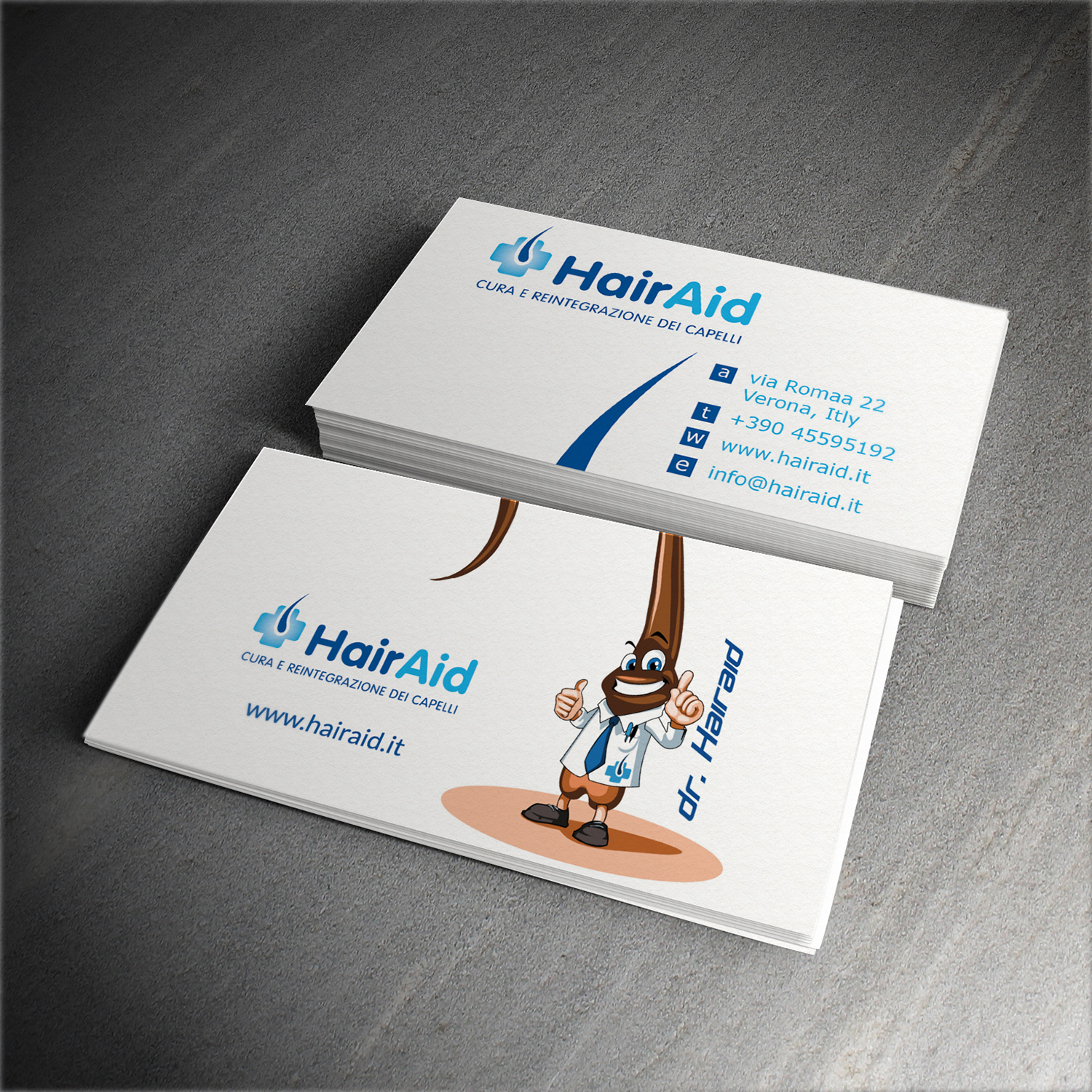 Diseño de Tarjeta de Presentación por Manaa Design para HAIRAID | Diseño #19813556