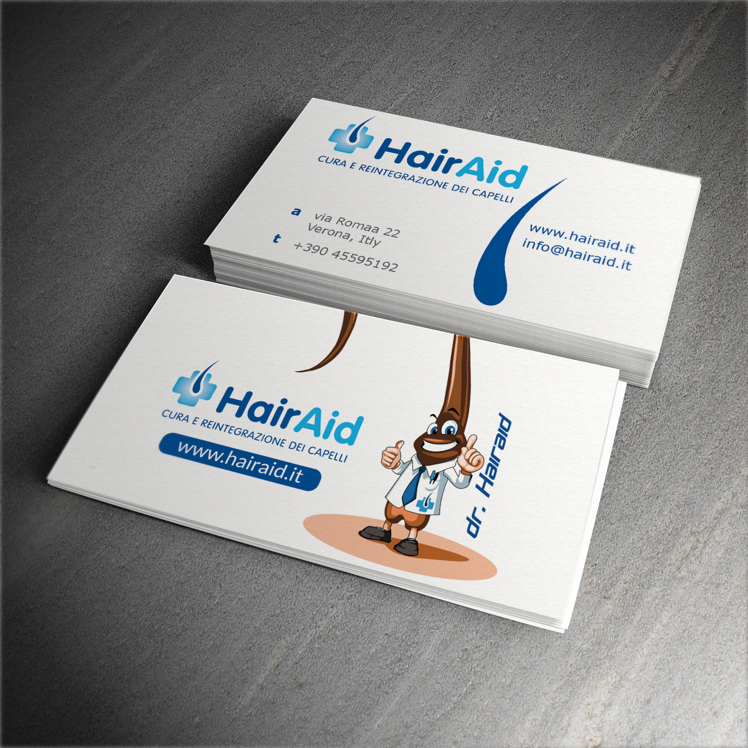 Diseño de Tarjeta de Presentación por Manaa Design para HAIRAID | Diseño #19822634