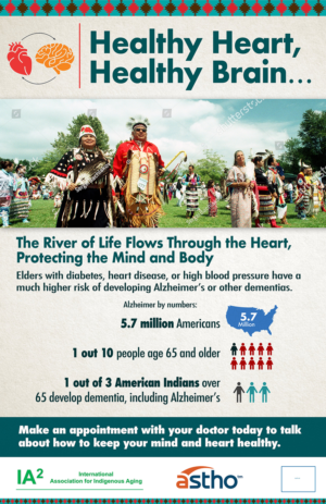 Healthy Heart, Healthy Brain Poster for American Indian Older Adults | Design de Poster par Jason Vantran