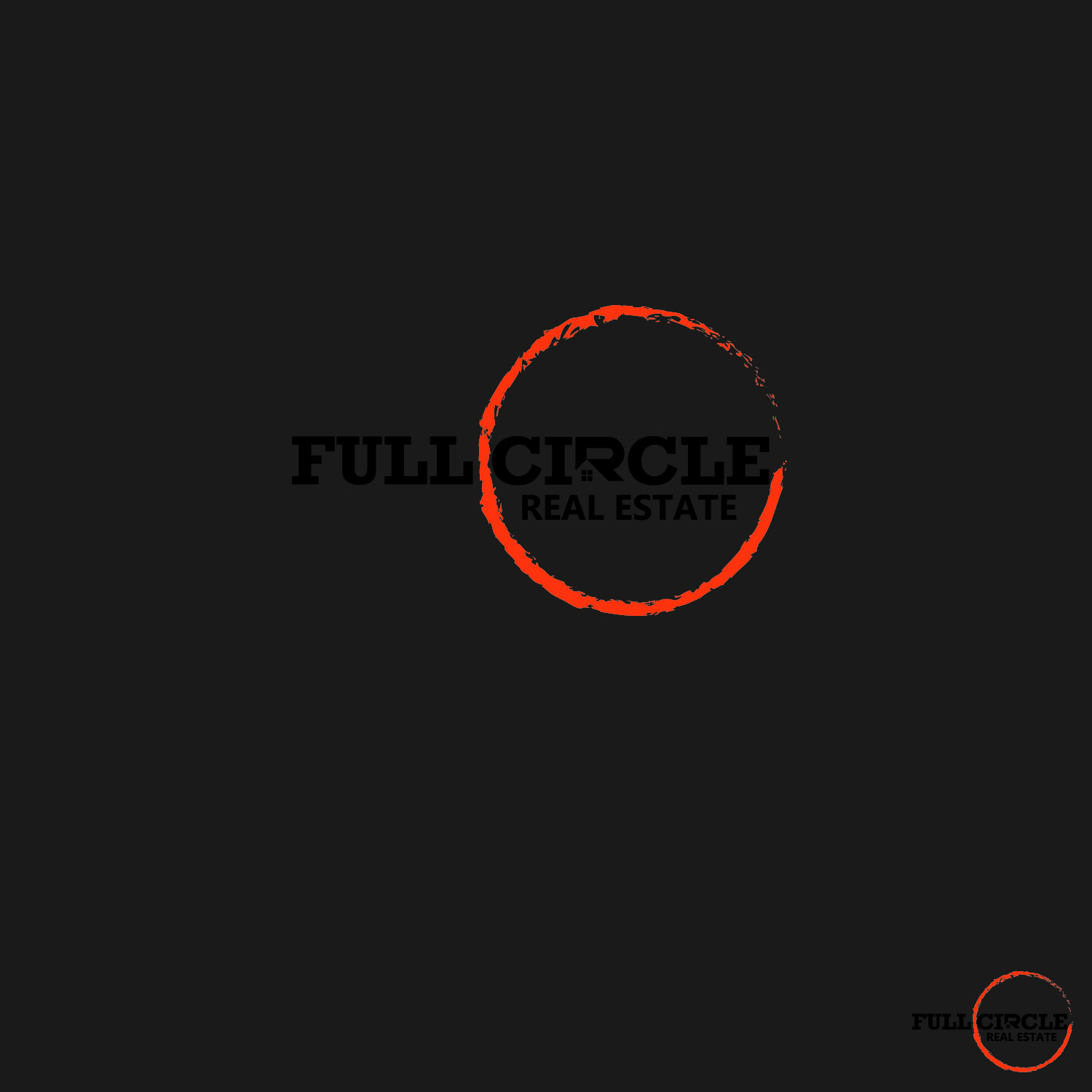 Logo Design by WahyuHMD for Full Circle Real Estate | Design #19734872