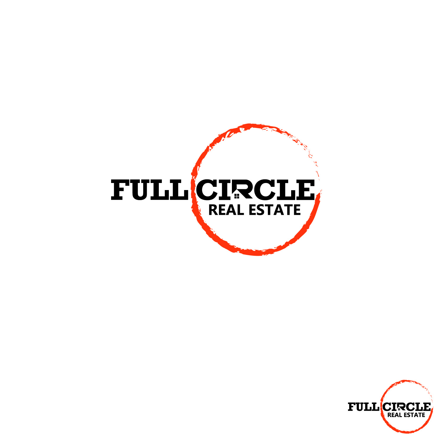 Logo Design by WahyuHMD for Full Circle Real Estate | Design #19734874