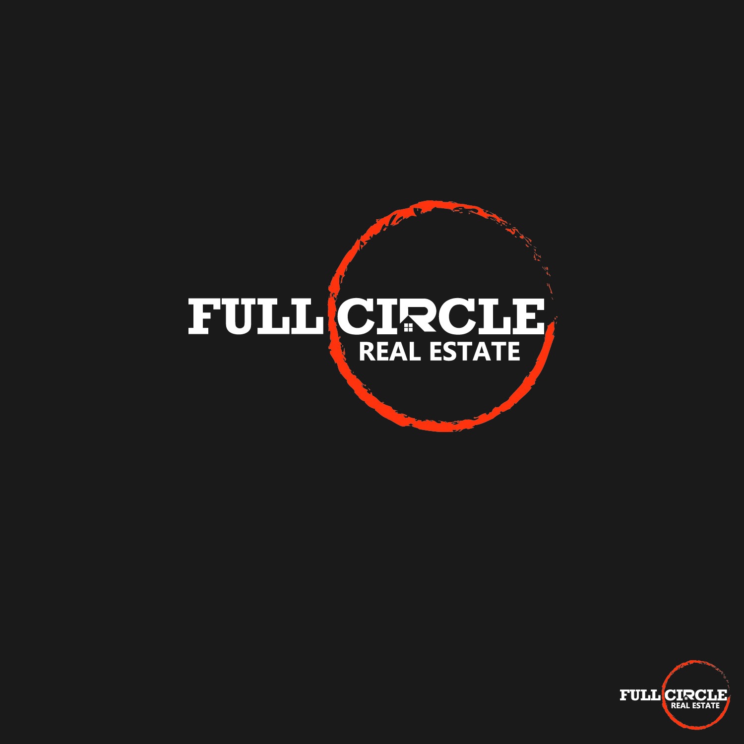 Logo Design by WahyuHMD for Full Circle Real Estate | Design #19734875