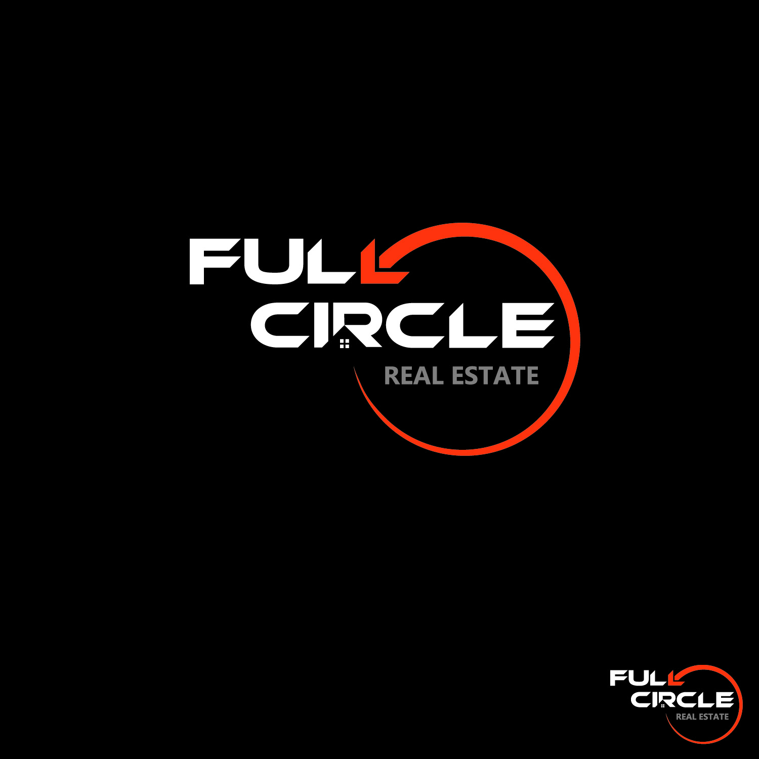 Logo Design by WahyuHMD for Full Circle Real Estate | Design #19748342