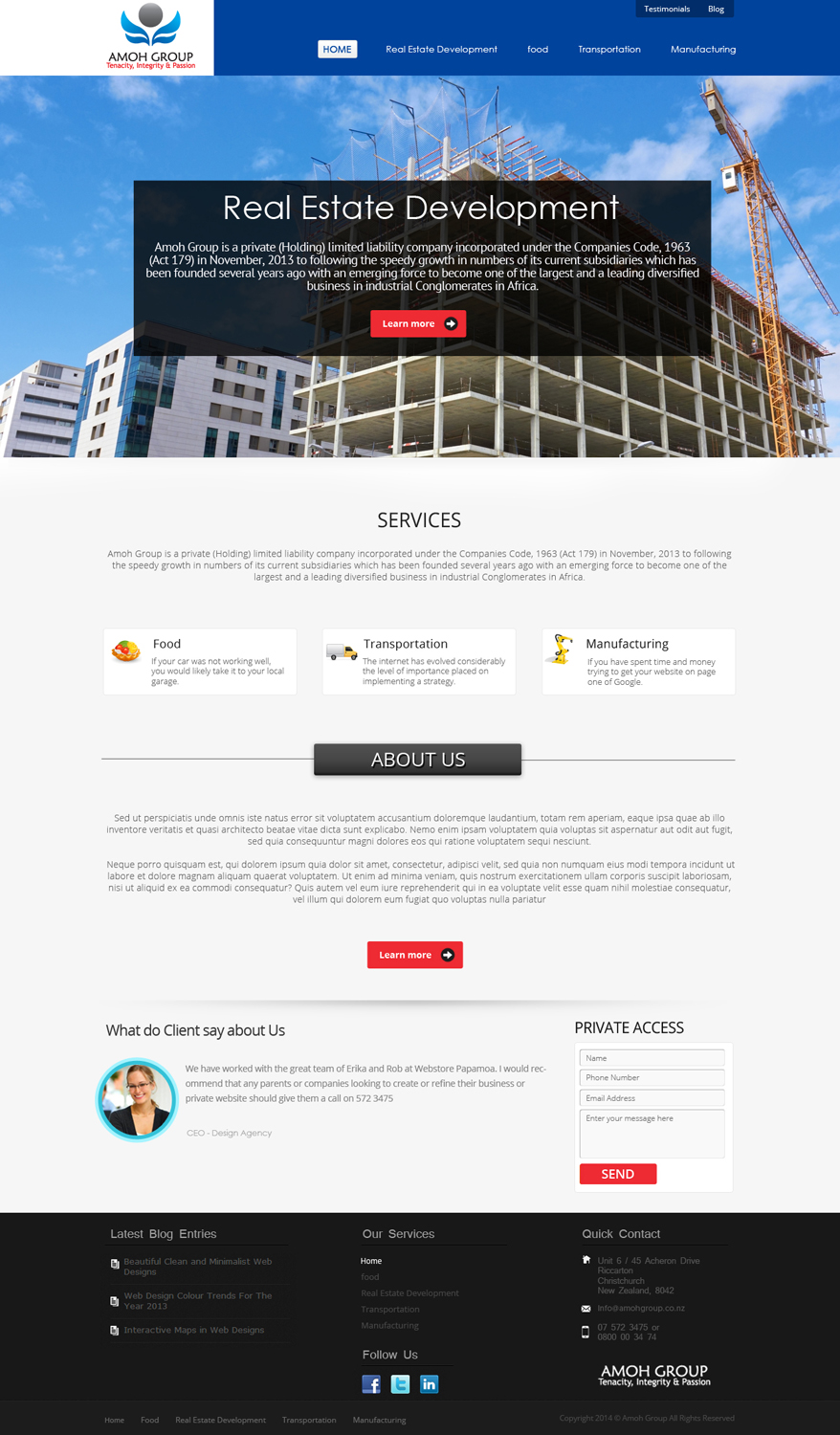 Web Design by OM for this project | Design #3001058