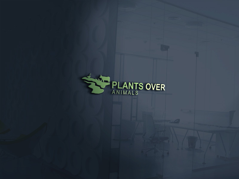 Design de Logo par Rimjim$$ pour Plants Over Animals, LLC | Design #19753932
