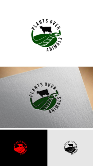 Logo Design by jack07 for Plants Over Animals, LLC | Design #19763076