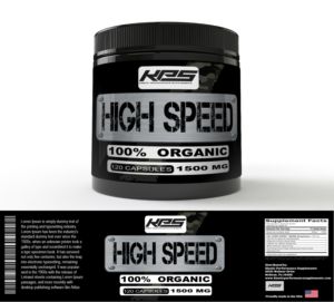 KPS Fitness Supplements Container Label | Etikett-Design von ronin71