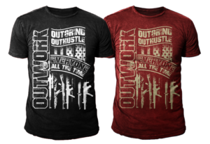 Outwork-Outhustle-Outgrind T-shirt Graphic Design | T-shirt Design by Bayu_susilo