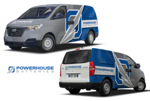 Car Wrap Design by Impressive Solutions for Powerhouse Batteries Pty Ltd | Design: #19732463