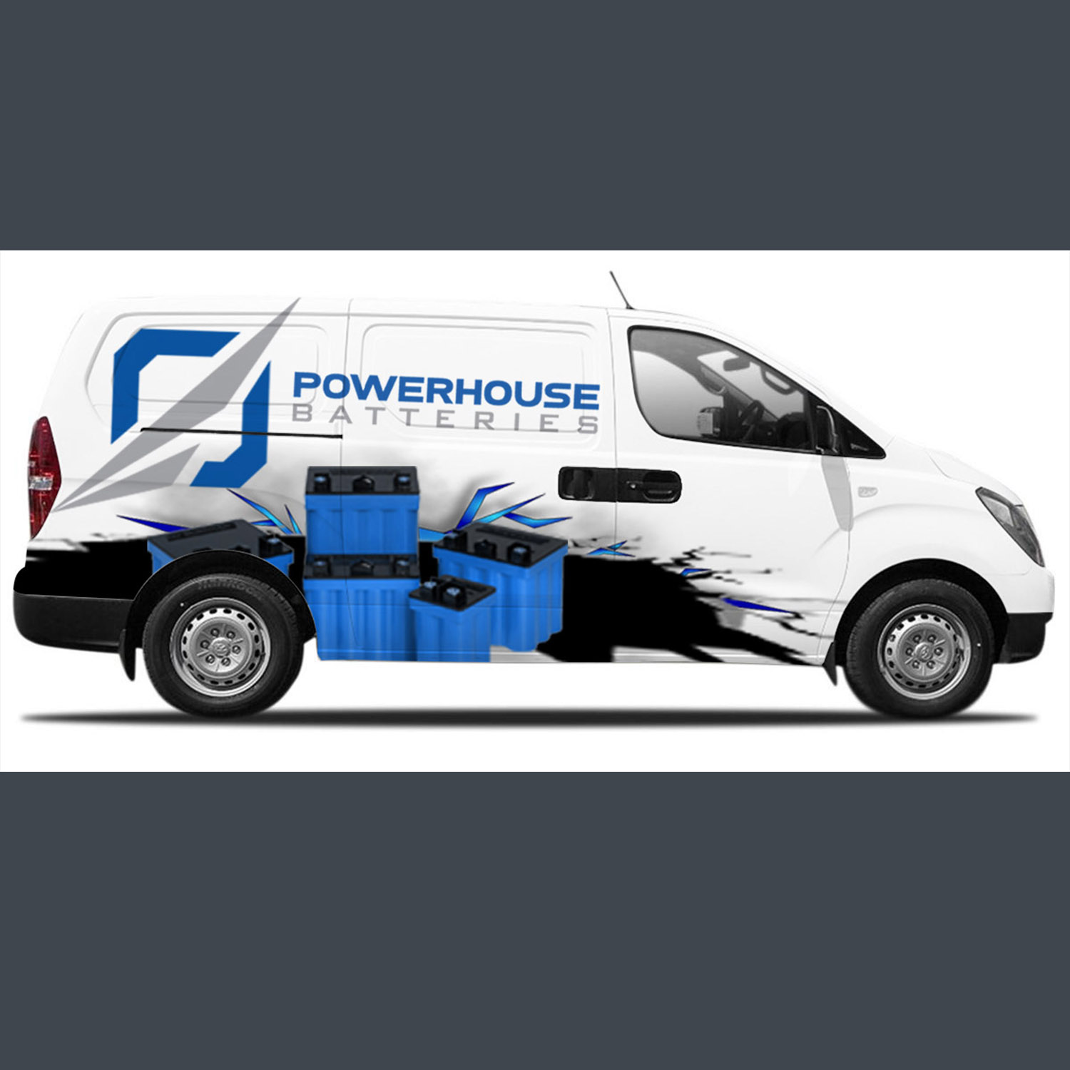 Car Wrap Design by aabirk09 for Powerhouse Batteries Pty Ltd | Design #19762237