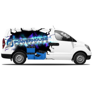 Car Wrap Design by aabirk09 for Powerhouse Batteries Pty Ltd | Design: #19763109