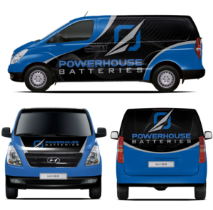 Powerhouse Batteries car wrap. | Car Wrap Design by Adi Saos