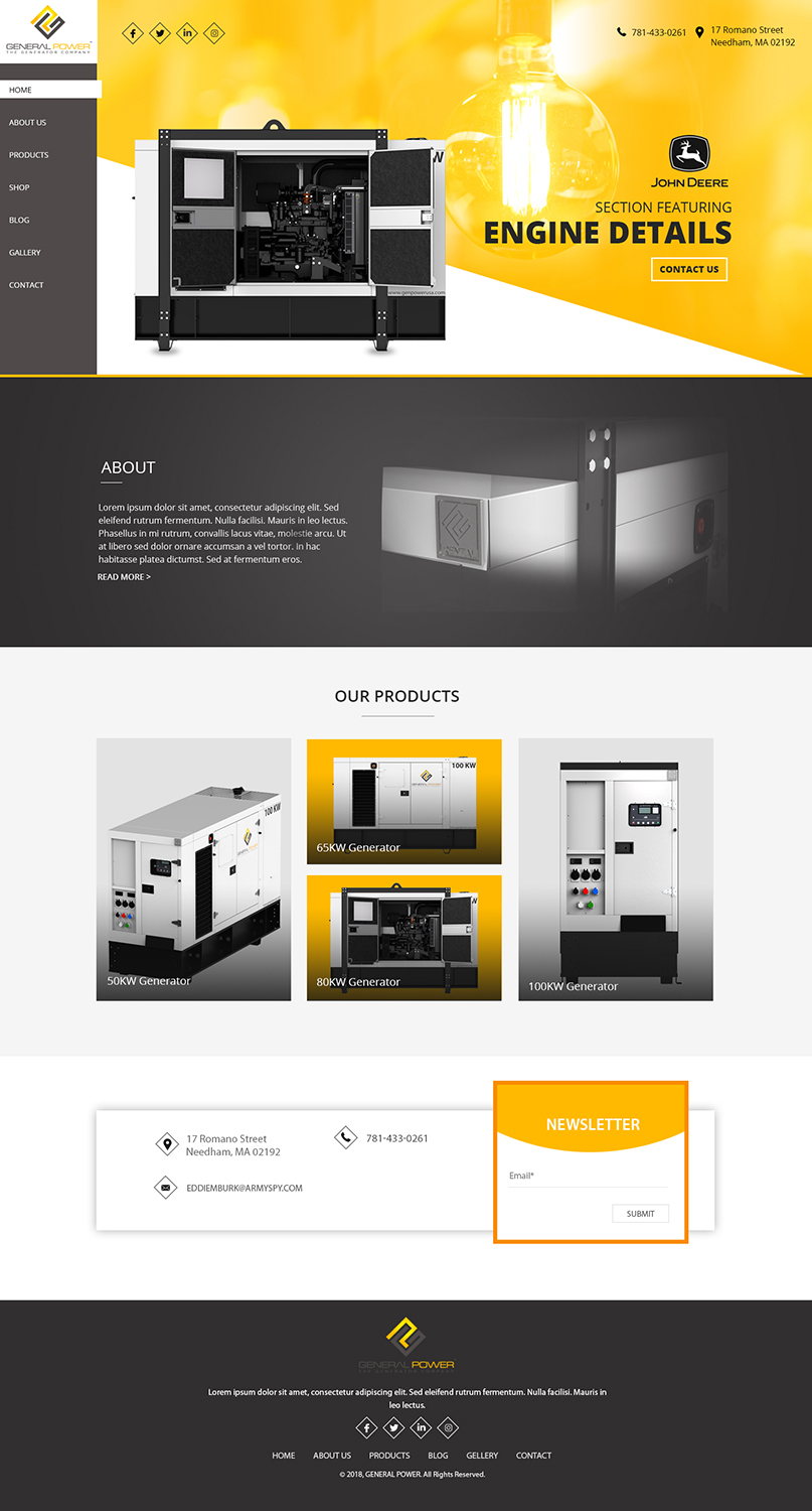 Web Design by Pixeleas for General Power Limited, Inc. | Design #19758267