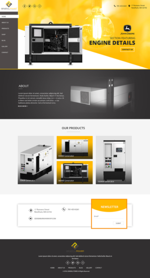 Web Design par Pixeleas pour General Power Limited, Inc. | Design : #19758267