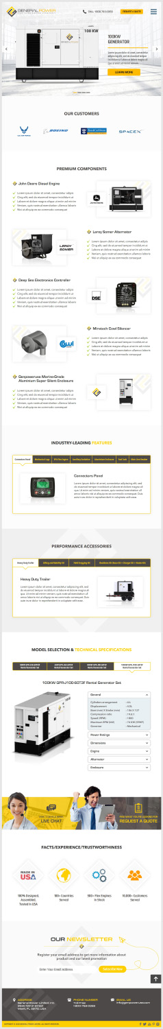 Web-Design von -Marc- für General Power Limited, Inc. | Design: #19787043